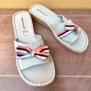 Montego Bay Club Espadrille Sandals Womens Size 8W NWOT